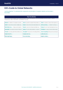 Free Networks Word Mat | Year 5 Greater Depth | BookFlik