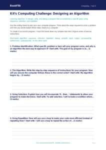 Free Programming Writing Frame | Year 5 Greater Depth | BookFlik