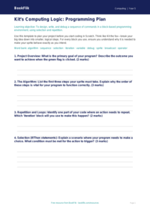 Free Scratch Template | Year 5 Greater Depth | BookFlik