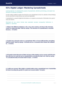 Free Spreadsheets Writing Frame | Year 5 Greater Depth | BookFlik
