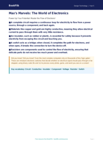 Free Electronics Poster | Year 5 Greater Depth | BookFlik