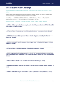 Free Electronics Quiz | Year 5 Greater Depth | BookFlik