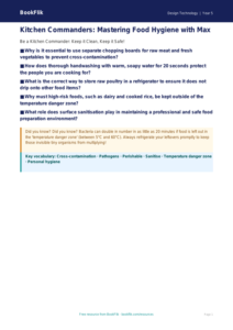 Free Food Hygiene Poster | Year 5 Greater Depth | BookFlik