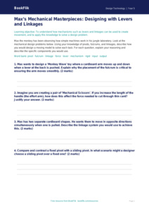Free Mechanisms Activity Sheet | Year 5 Greater Depth | BookFlik