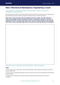 Free Mechanisms Drawing Sheet | Year 5 Greater Depth | BookFlik