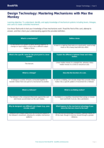 Free Mechanisms Flashcards | Year 5 Greater Depth | BookFlik