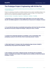 Free Prototyping Activity Sheet | Year 5 Greater Depth | BookFlik