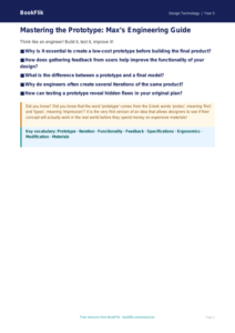 Free Prototyping Poster | Year 5 Greater Depth | BookFlik