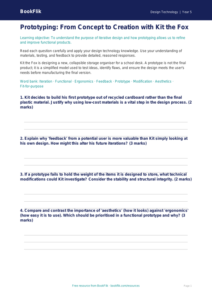 Free Prototyping Worksheet | Year 5 Greater Depth | BookFlik