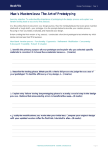 Free Prototyping Writing Frame | Year 5 Greater Depth | BookFlik