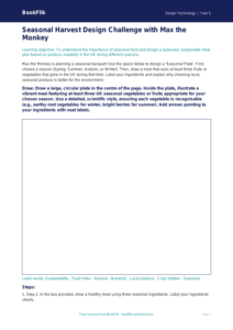 Free Seasonal Food Drawing Sheet | Year 5 Greater Depth | BookFlik