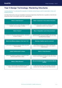 Free Structures Flashcards | Year 5 Greater Depth | BookFlik
