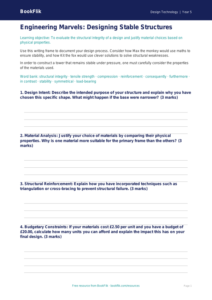 Free Structures Writing Frame | Year 5 Greater Depth | BookFlik