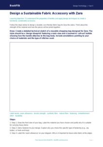 Free Textiles Drawing Sheet | Year 5 Greater Depth | BookFlik