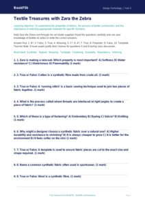 Free Textiles Quiz | Year 5 Greater Depth | BookFlik