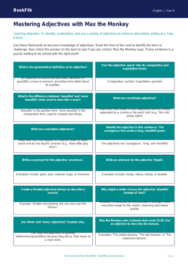 Free Adjectives Flashcards | Year 6 Core | BookFlik