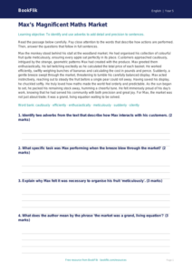 Free Adverbs Comprehension | Year 5 Greater Depth | BookFlik