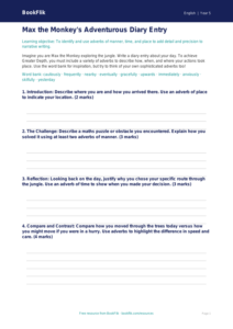 Free Adverbs Template | Year 5 Greater Depth | BookFlik