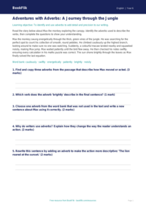 Free Adverbs Track Sheet | Year 6 Core | BookFlik