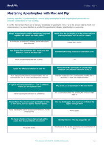 Free Apostrophes Flashcards | Year 5 Greater Depth | BookFlik