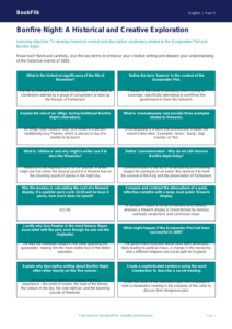 Free Bonfire Night Flashcards | Year 5 Greater Depth | BookFlik