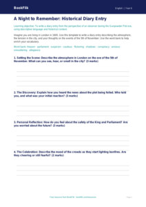 Free Bonfire Night Template | Year 6 Core | BookFlik