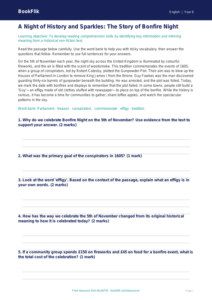 Free Bonfire Night Track Sheet | Year 6 Core | BookFlik
