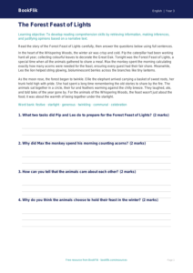 Free Christmas Story Comprehension | Year 3 Core | BookFlik