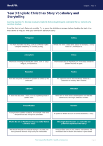 Free Christmas Story Flashcards | Year 3 Core | BookFlik