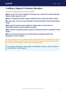 Free Christmas Story Poster | Year 5 Greater Depth | BookFlik
