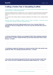 Free Christmas Story Writing Frame | Year 5 Greater Depth | BookFlik