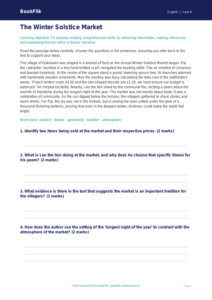 Free Christmas Story Comprehension | Year 6 Core | BookFlik