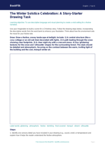 Free Christmas Story Drawing Sheet | Year 6 Core | BookFlik
