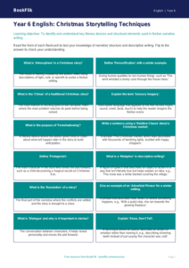 Free Christmas Story Flashcards | Year 6 Core | BookFlik