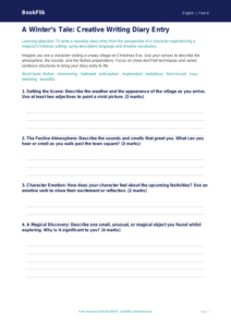 Free Christmas Story Template | Year 6 Core | BookFlik