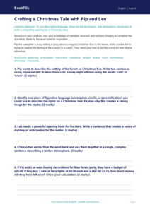 Free Christmas Story Worksheet | Year 6 Core | BookFlik