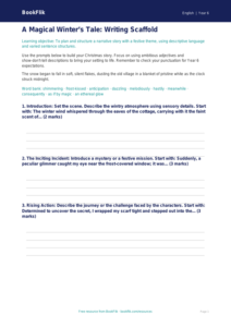 Free Christmas Story Writing Frame | Year 6 Core | BookFlik