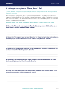 Free Creative Writing Activity Sheet | Year 6 Core | BookFlik