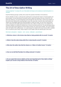 Free Creative Writing Comprehension | Year 6 Core | BookFlik