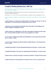 Free Creative Writing Quiz | Year 6 Core | BookFlik