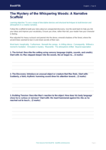 Free Creative Writing Writing Frame | Year 6 Core | BookFlik