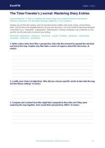 Free Diary Writing Activity Sheet | Year 5 Greater Depth | BookFlik