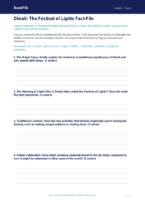 Free Diwali Story Template | Year 6 Core | BookFlik