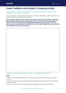 Free Easter Story Drawing Sheet | Year 3 Core | BookFlik
