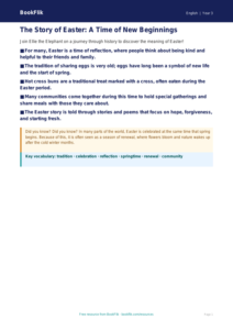 Free Easter Story Poster | Year 3 Core | BookFlik
