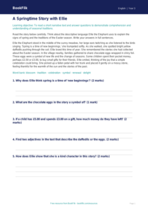 Free Easter Story Track Sheet | Year 3 Core | BookFlik
