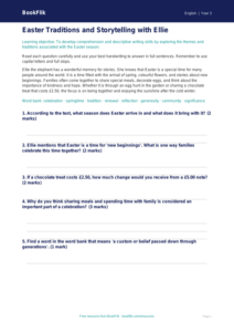 Free Easter Story Worksheet | Year 3 Core | BookFlik