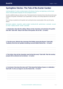 Free Easter Story Writing Frame | Year 3 Core | BookFlik