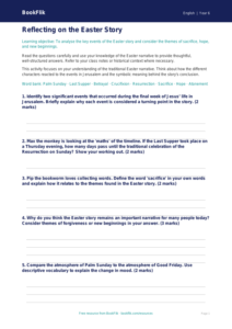 Free Easter Story Worksheet | Year 6 Core | BookFlik