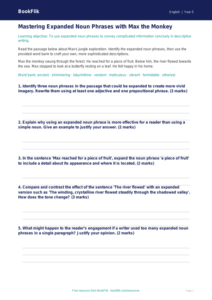 Free Expanded Noun Phrases Track Sheet | Year 5 Greater Depth | BookFlik